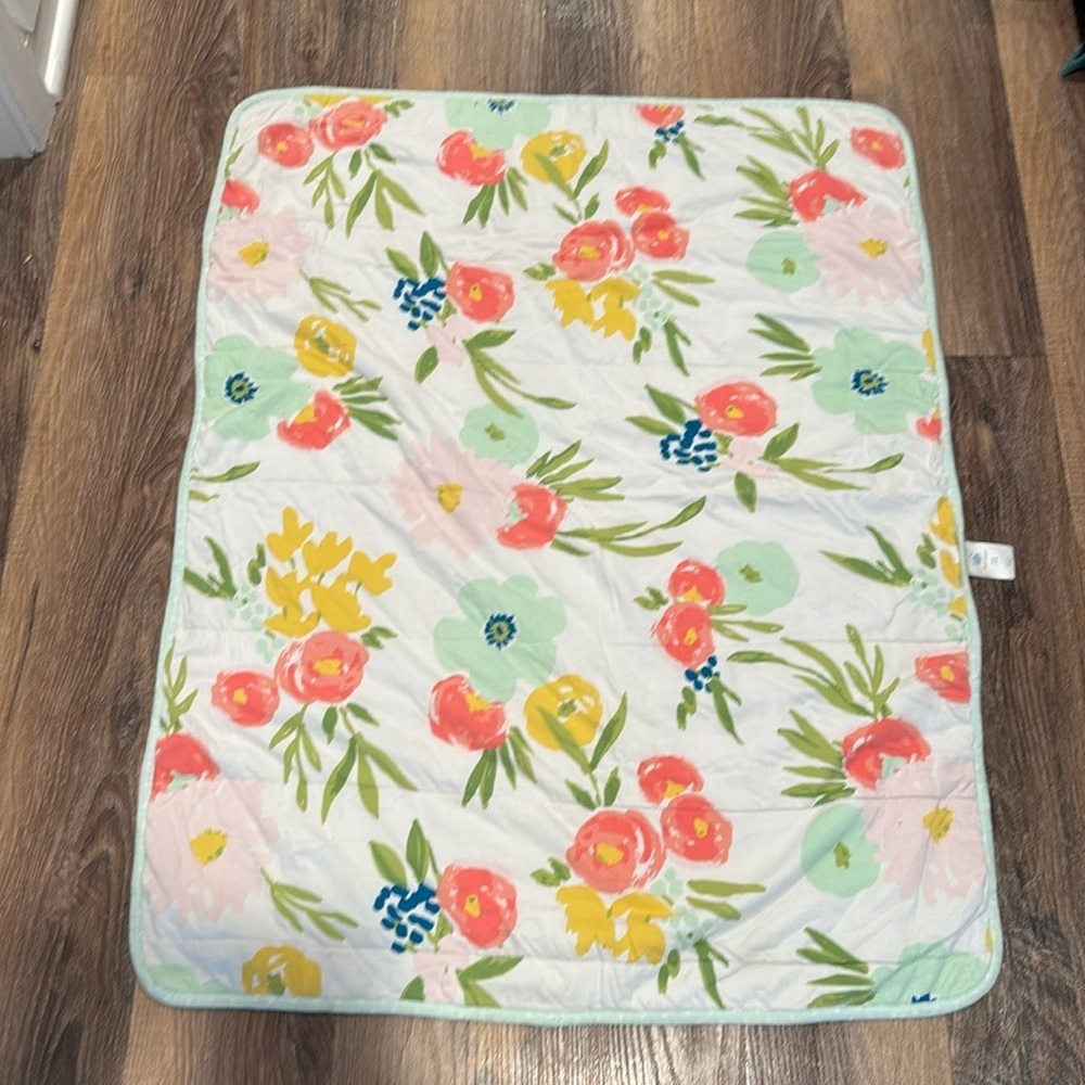 Cloud Island baby blanket floral from target floral baby blanket pink green